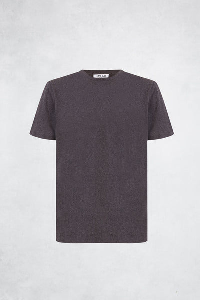 MELANGE TEE SS DARK GREY