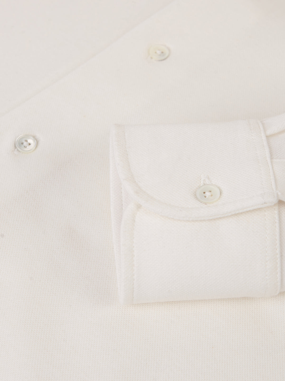 PIQUE CASHMERE SHIRT CRU