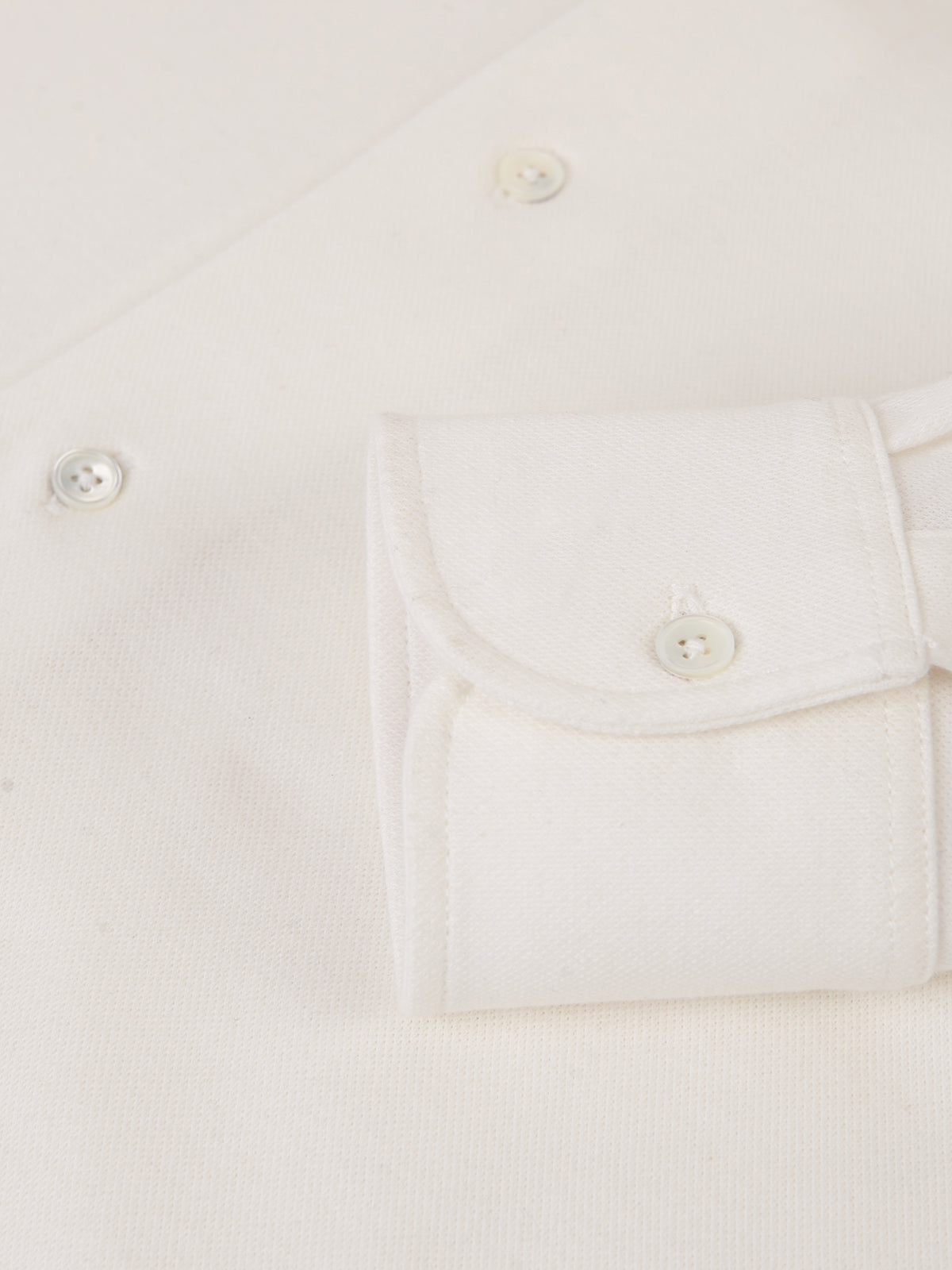 PIQUE CASHMERE SHIRT CRU