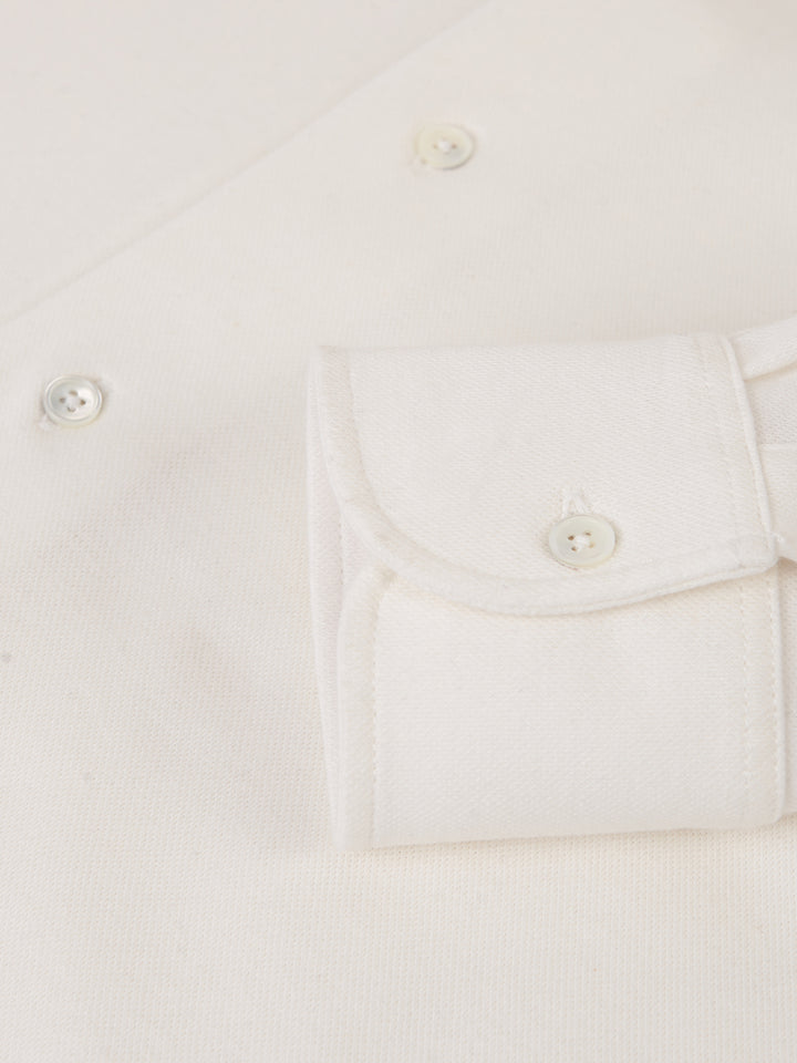 PIQUE CASHMERE SHIRT CRU