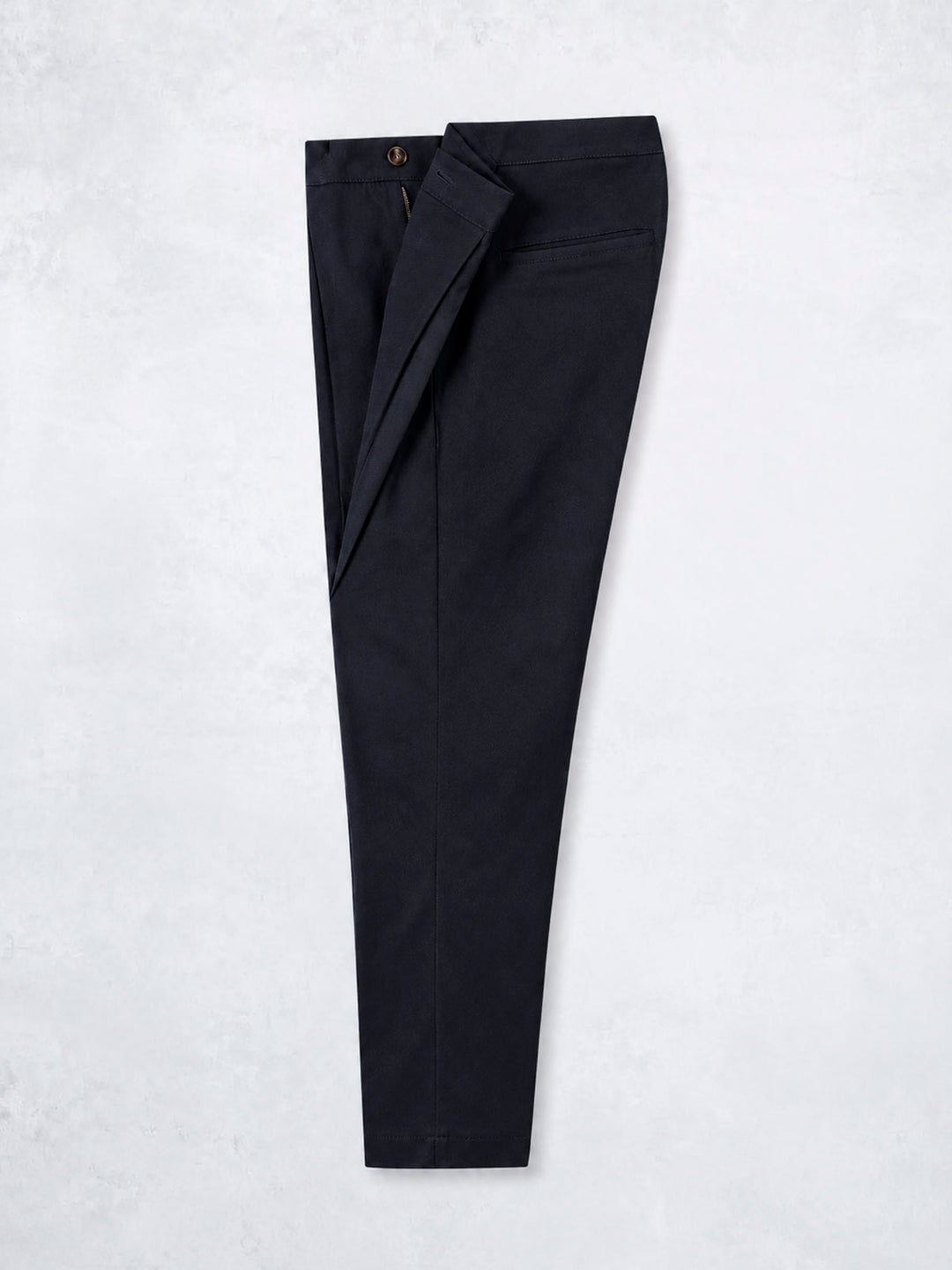 PLEATED CHINO PANT NAVY