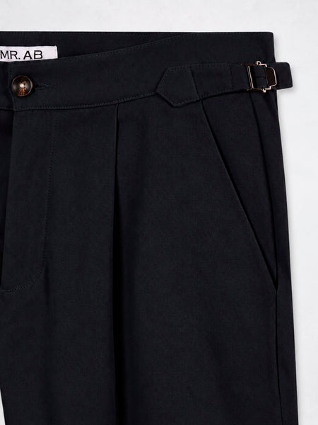 PLEATED CHINO PANT NAVY