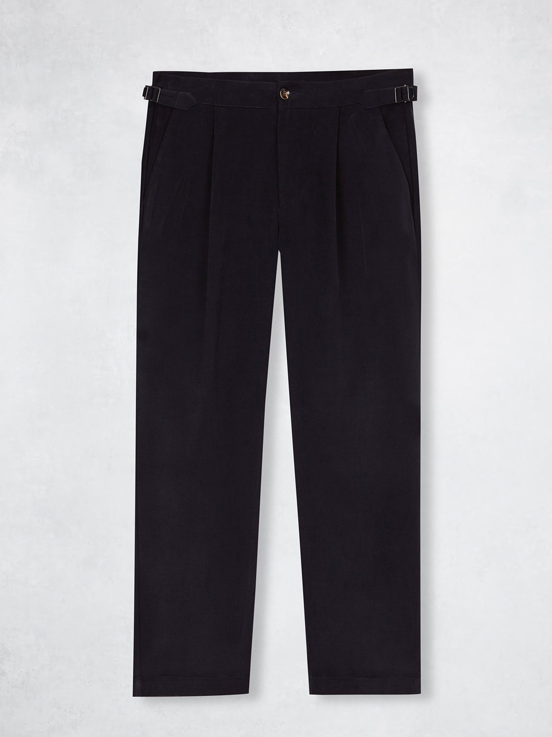 PLEATED CHINO PANT NAVY