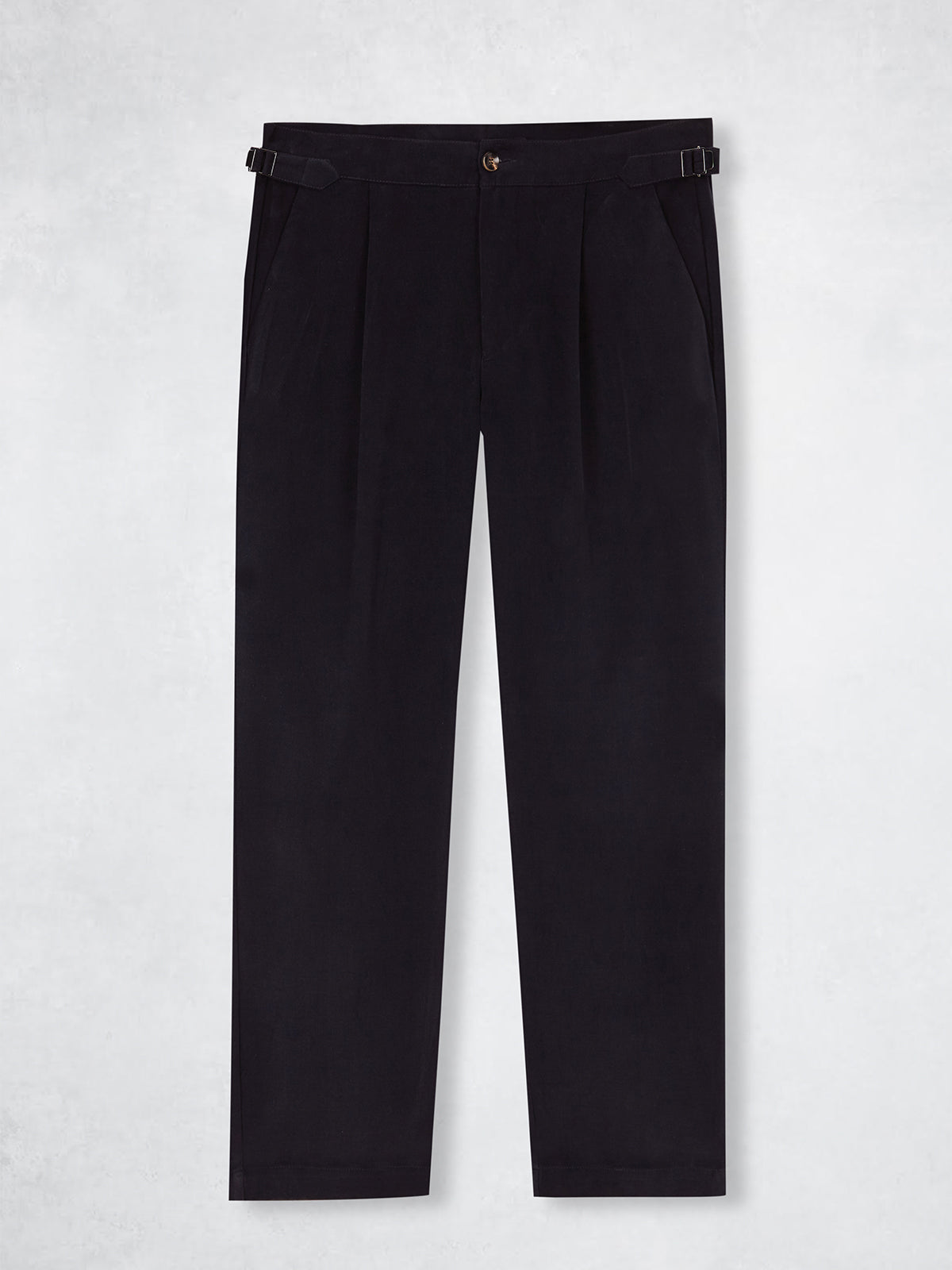 PLEATED CHINO PANT NAVY