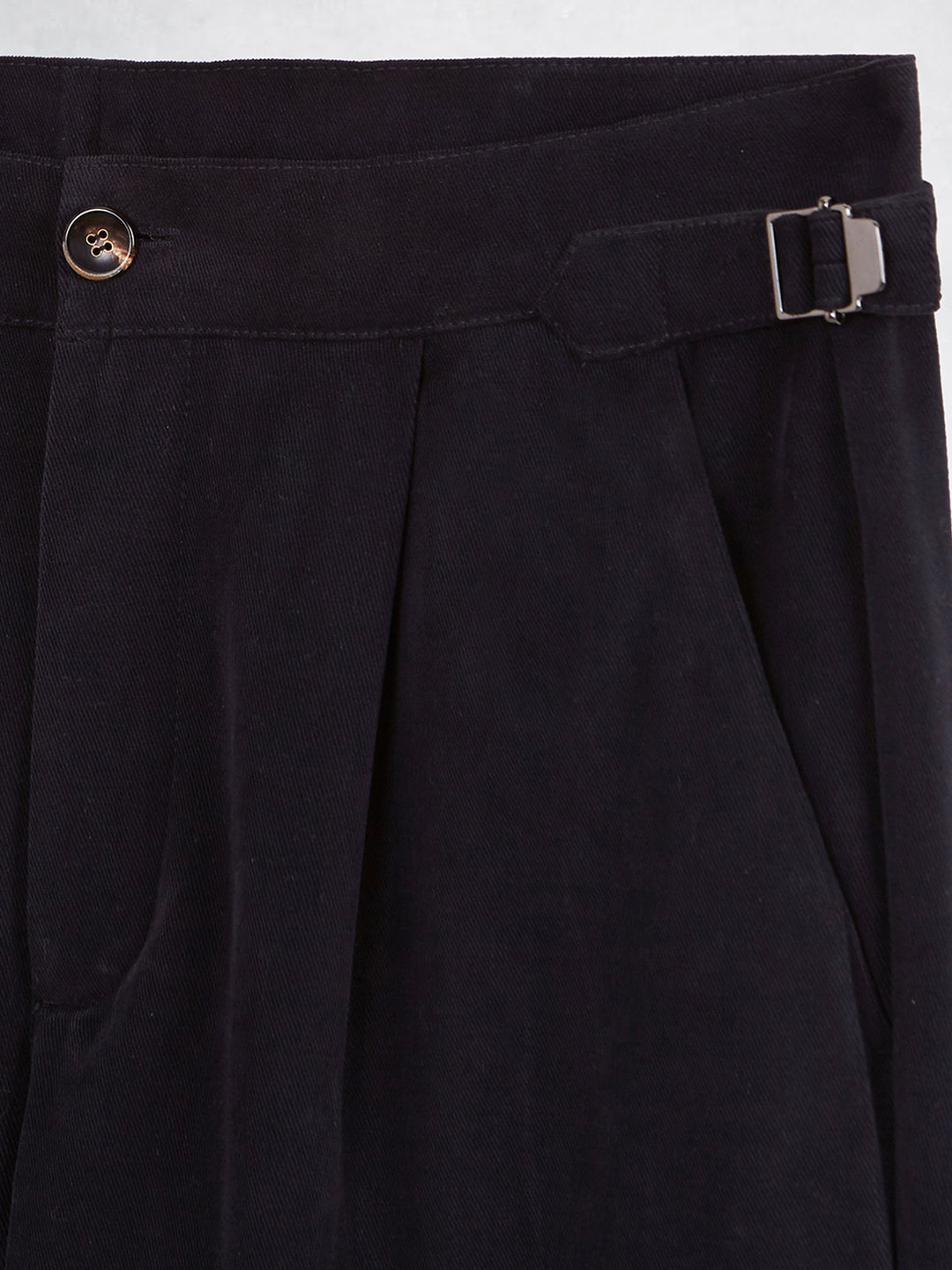 PLEATED CHINO PANT NAVY