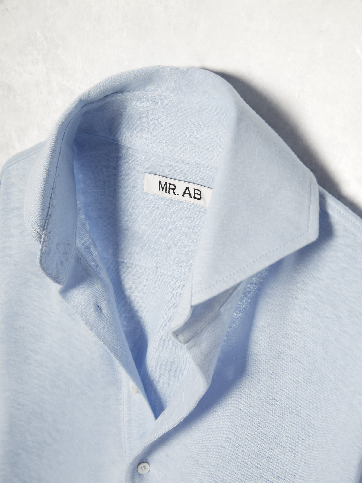 LINEN POLO BLUE