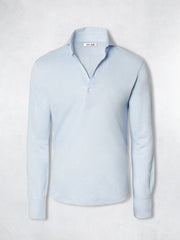 LINEN POLO BLUE