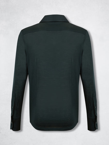 EXTRAFINE MERINO POLO GREEN