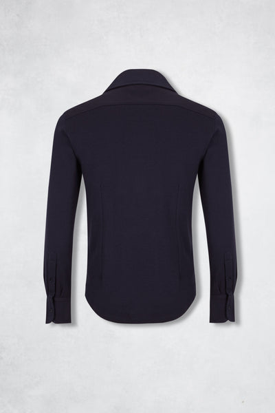 PIQUE CASHMERE POLO NAVY