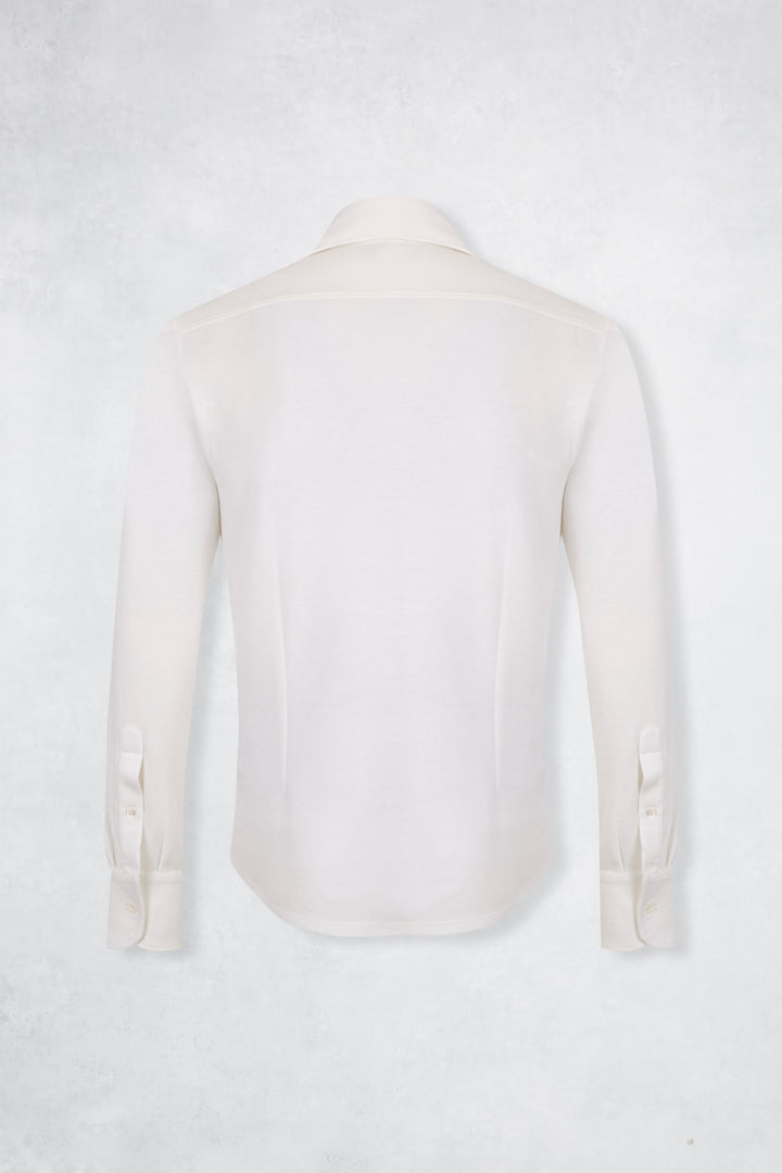 PIQUE CASHMERE POLO CRU