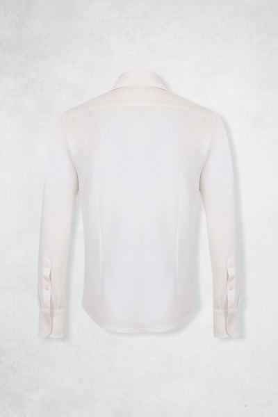 PIQUE CASHMERE POLO CRU