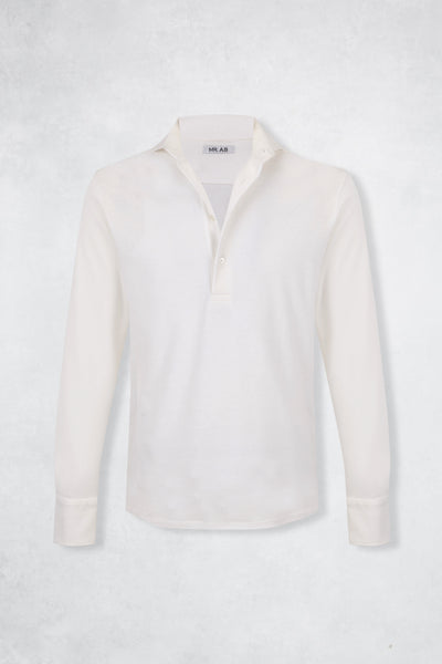 PIQUE CASHMERE POLO CRU