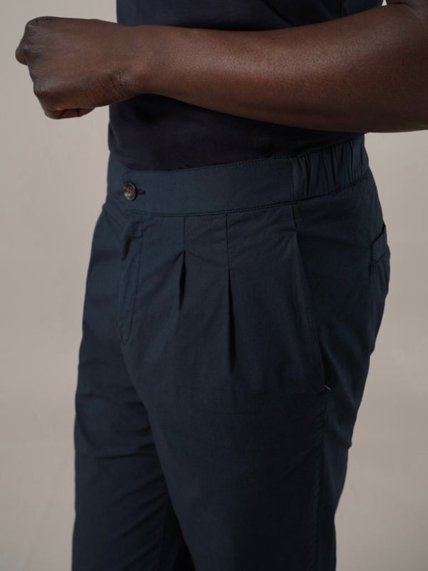 JOGGER POPLIN NAVY