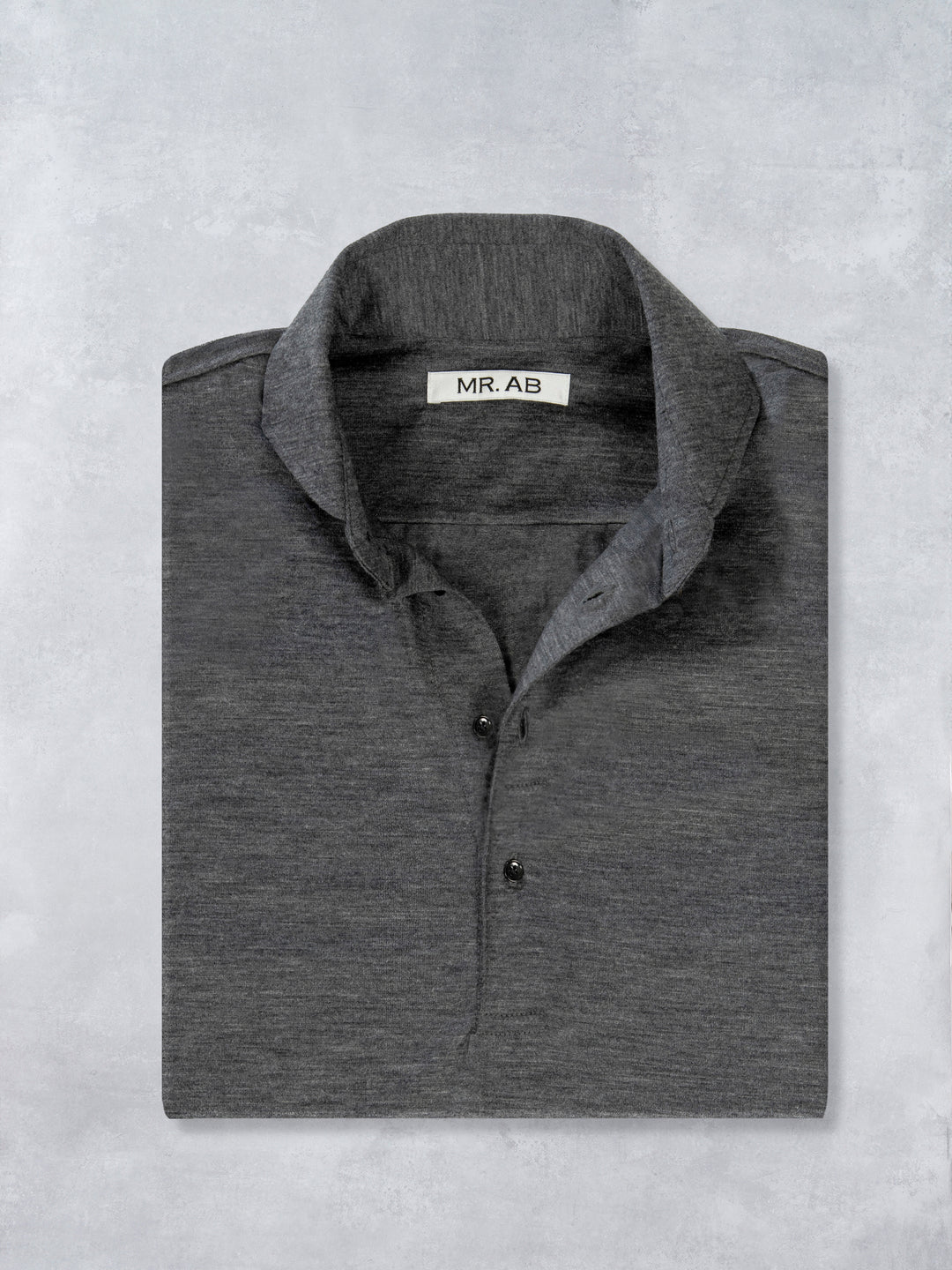 EXTRAFINE MERINO POLO GREY