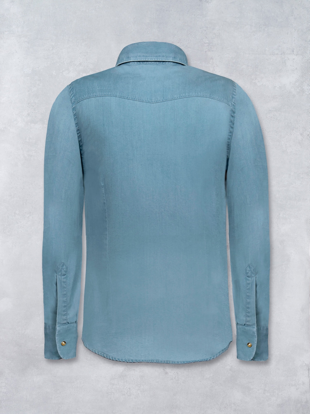 SNAP DENIM SHIRT BLUE
