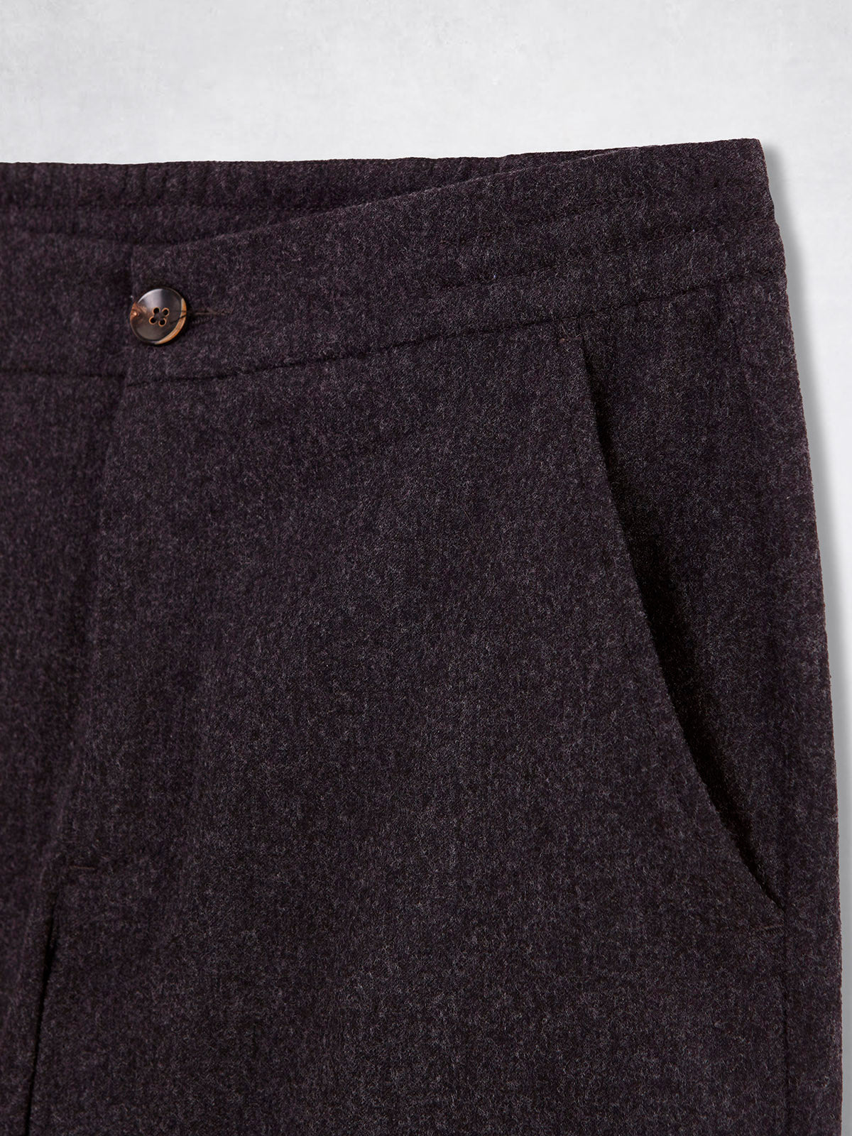 STRAIGHT FLANNEL PANT GREY