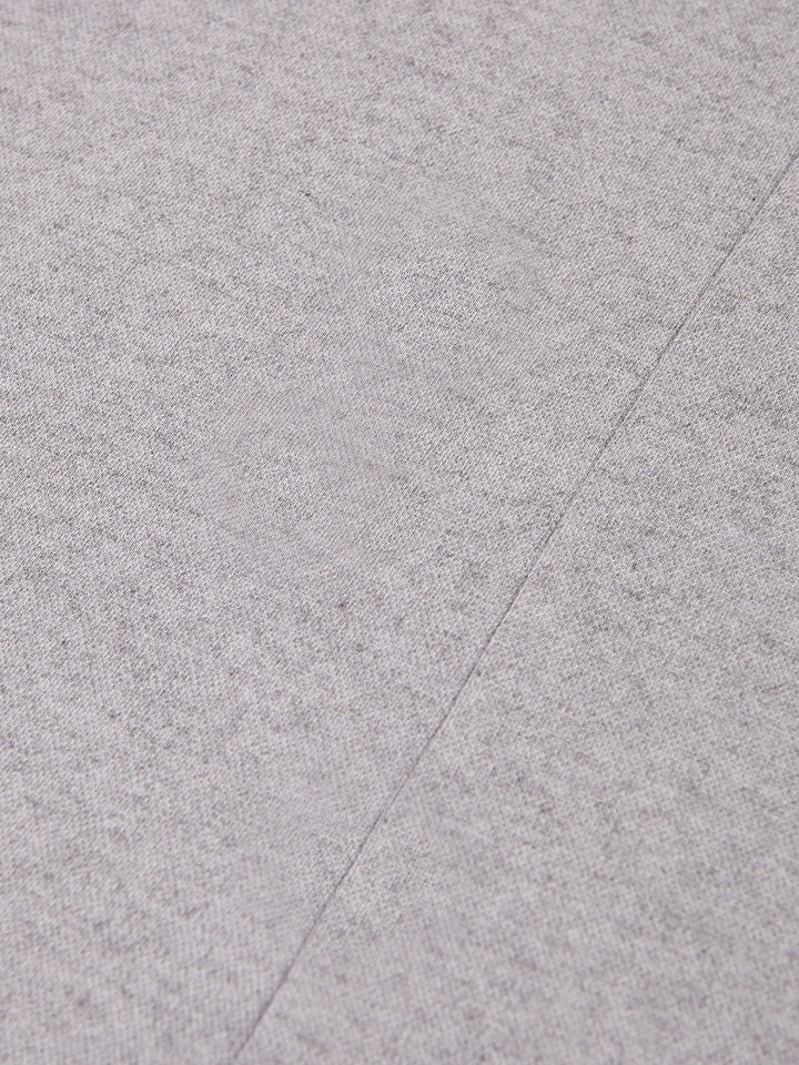 PIQUE CASHMERE POLO GREY MELANGE