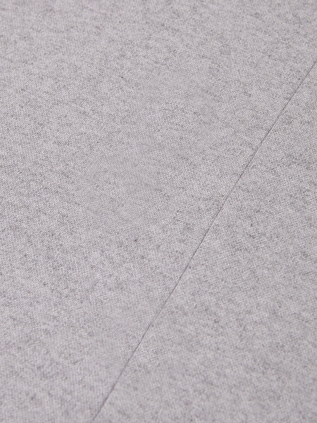 PIQUE CASHMERE POLO GREY MELANGE
