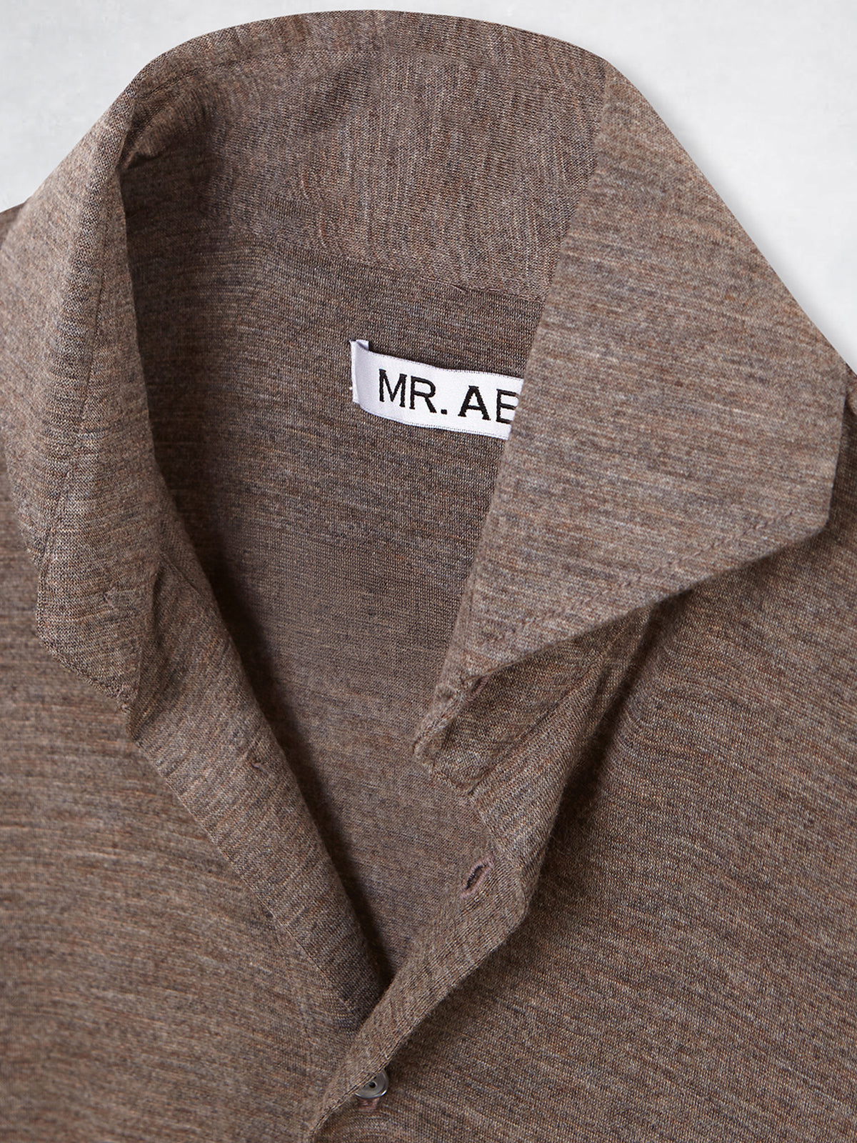 EXTRAFINE MERINO POLO BROWN