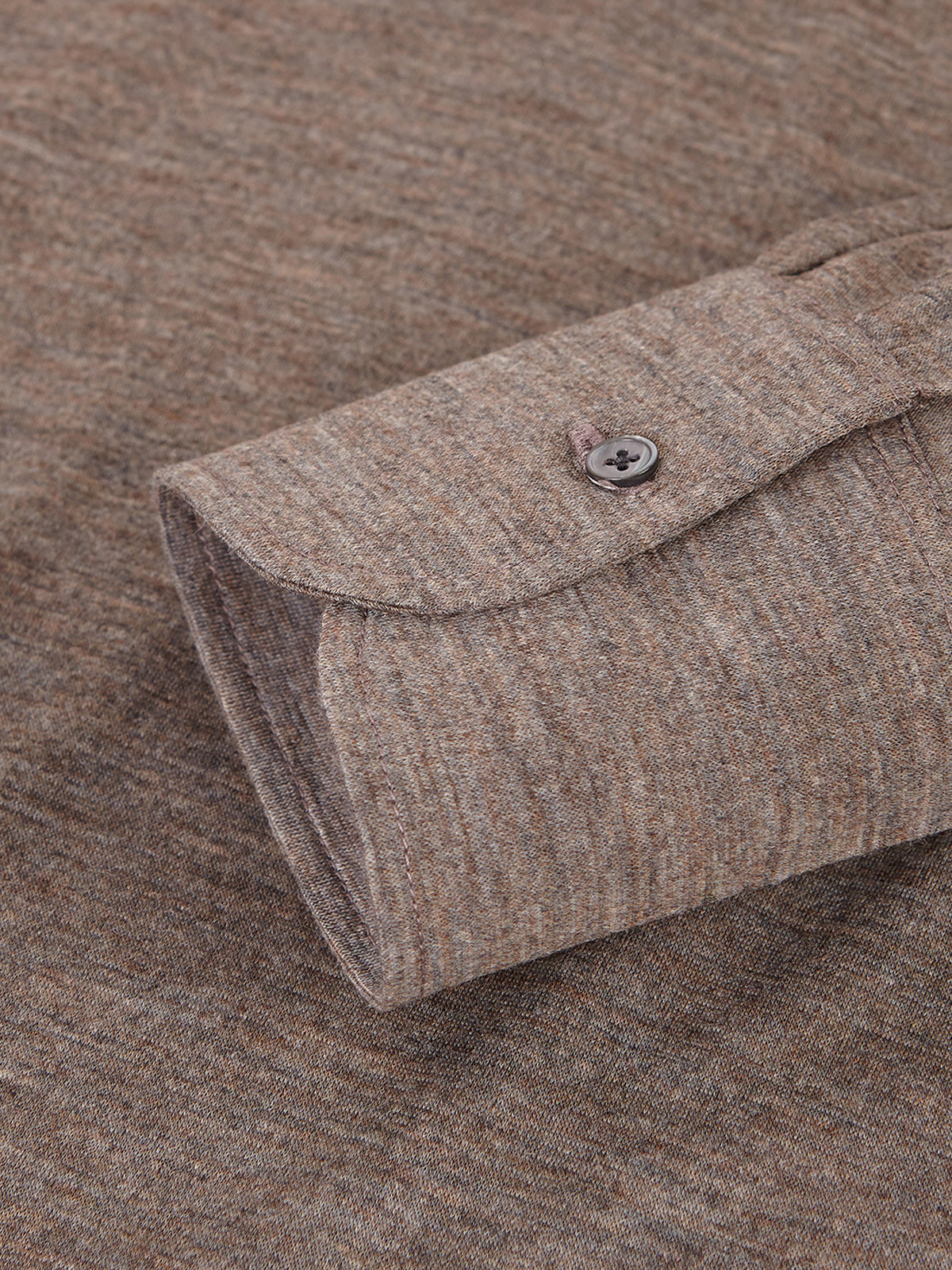 EXTRAFINE MERINO POLO BROWN