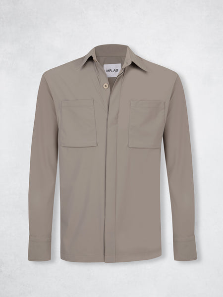 TRAVEL OVERSHIRT BEIGE