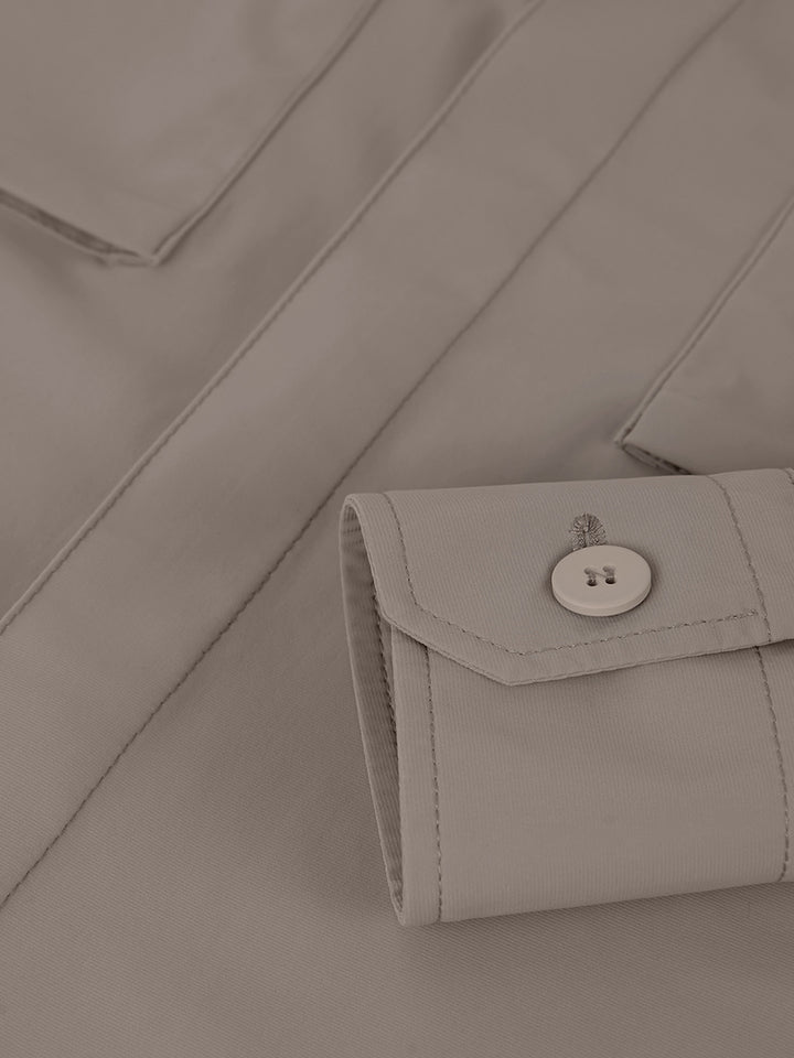 TRAVEL OVERSHIRT BEIGE