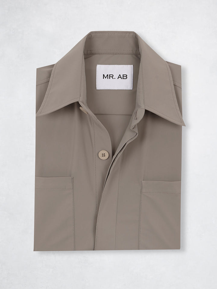 TRAVEL OVERSHIRT BEIGE