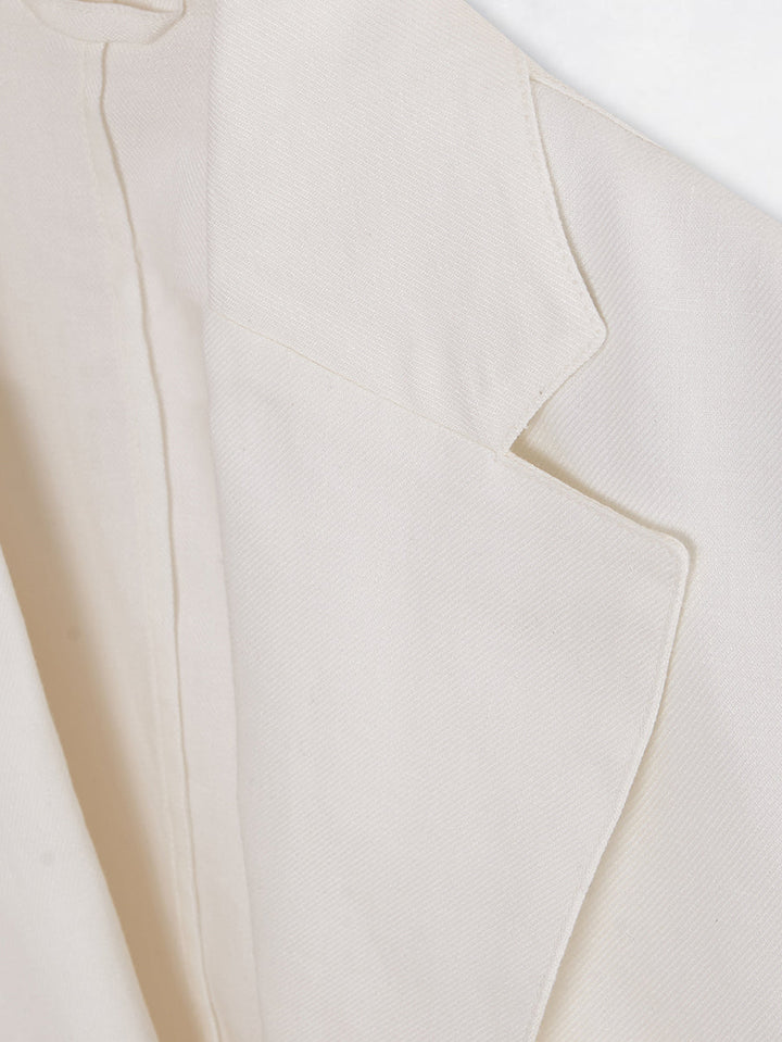 TRAVEL LINEN BLAZER CRU