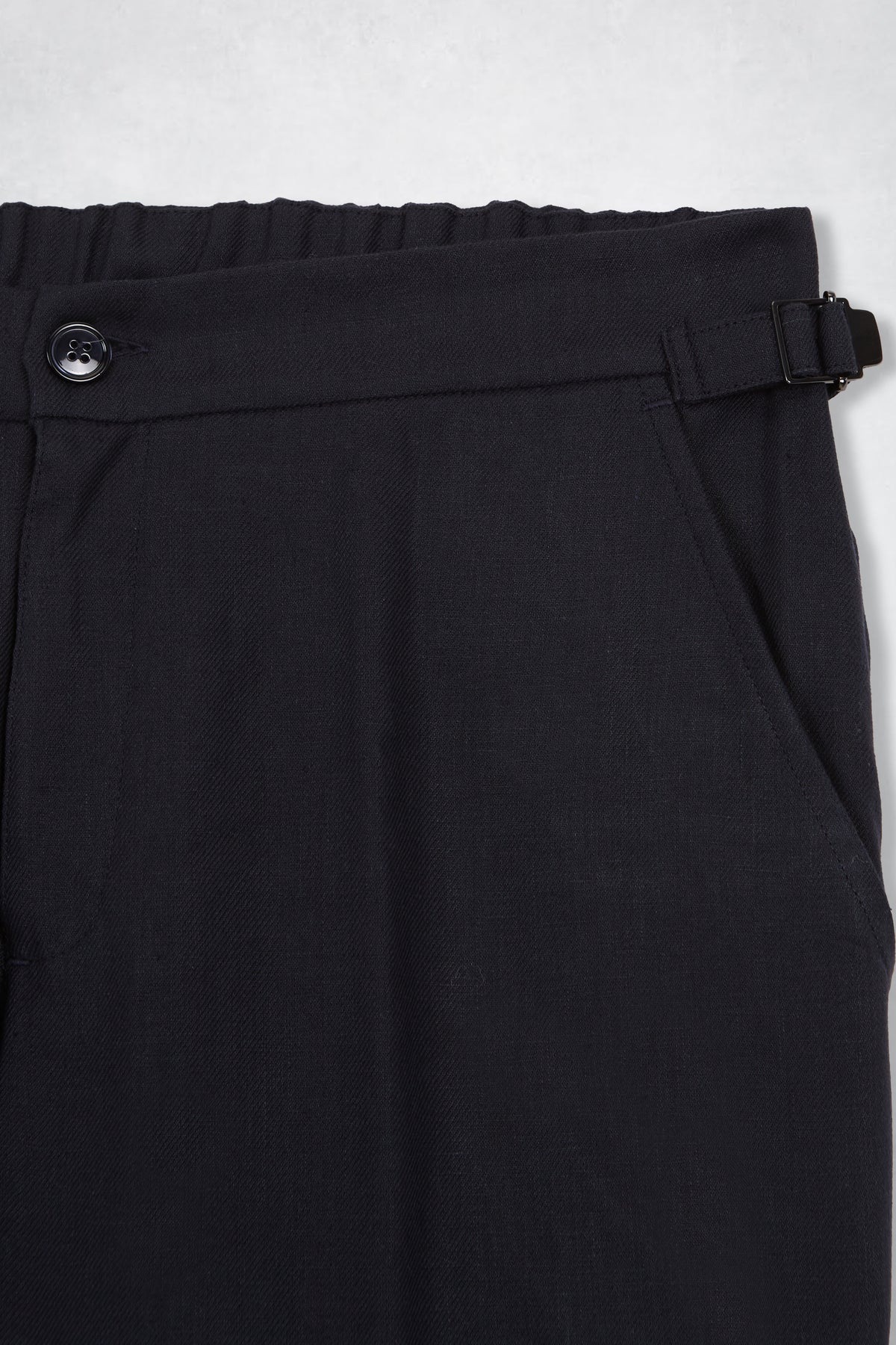 TRAVEL LINEN PANT NAVY