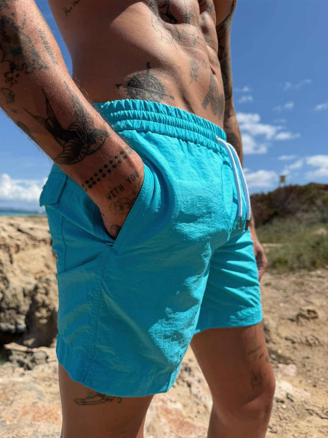 TECH SWIMSUIT TURQUOISE
