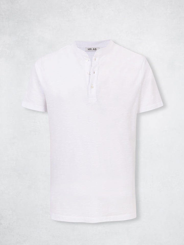 VINTAGE HENLEY TEE WHITE