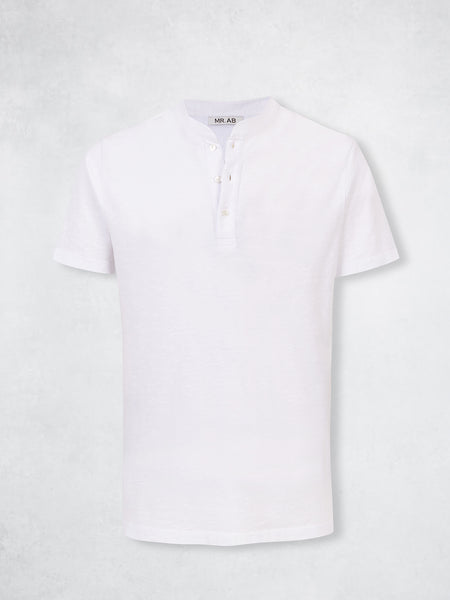 VINTAGE HENLEY TEE WHITE