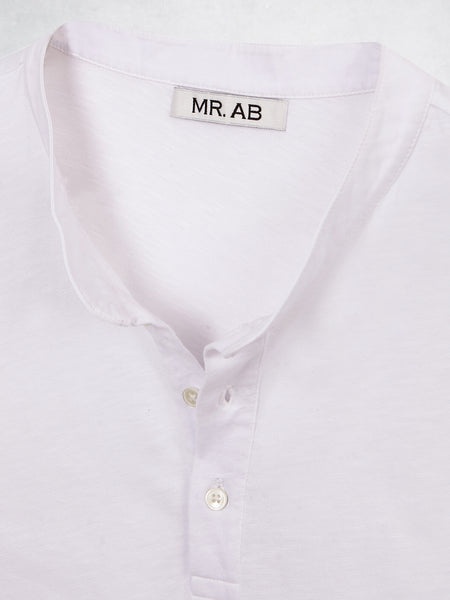 VINTAGE HENLEY TEE WHITE