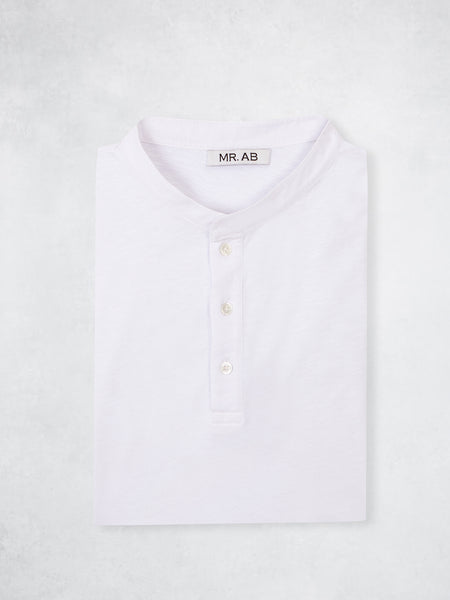 VINTAGE HENLEY TEE WHITE