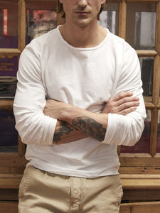 VINTAGE TEE LS WHITE