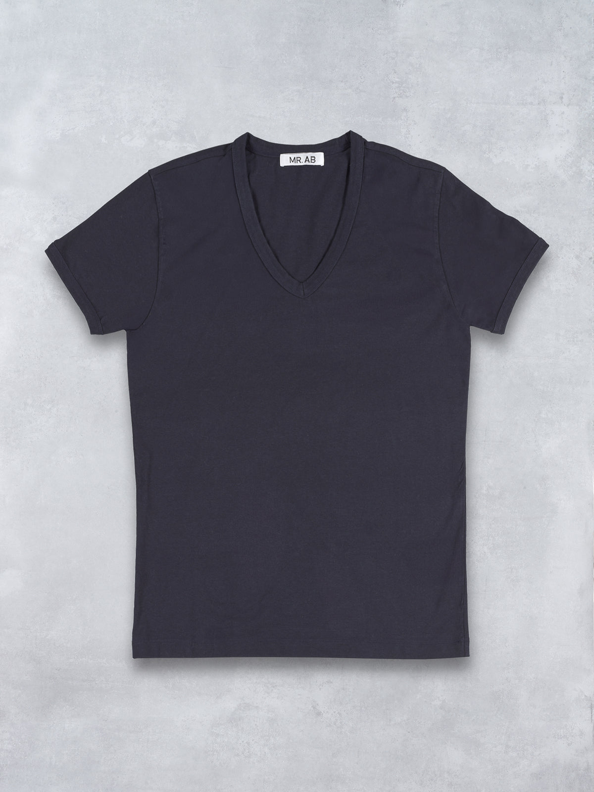 V NECK TEE NAVY