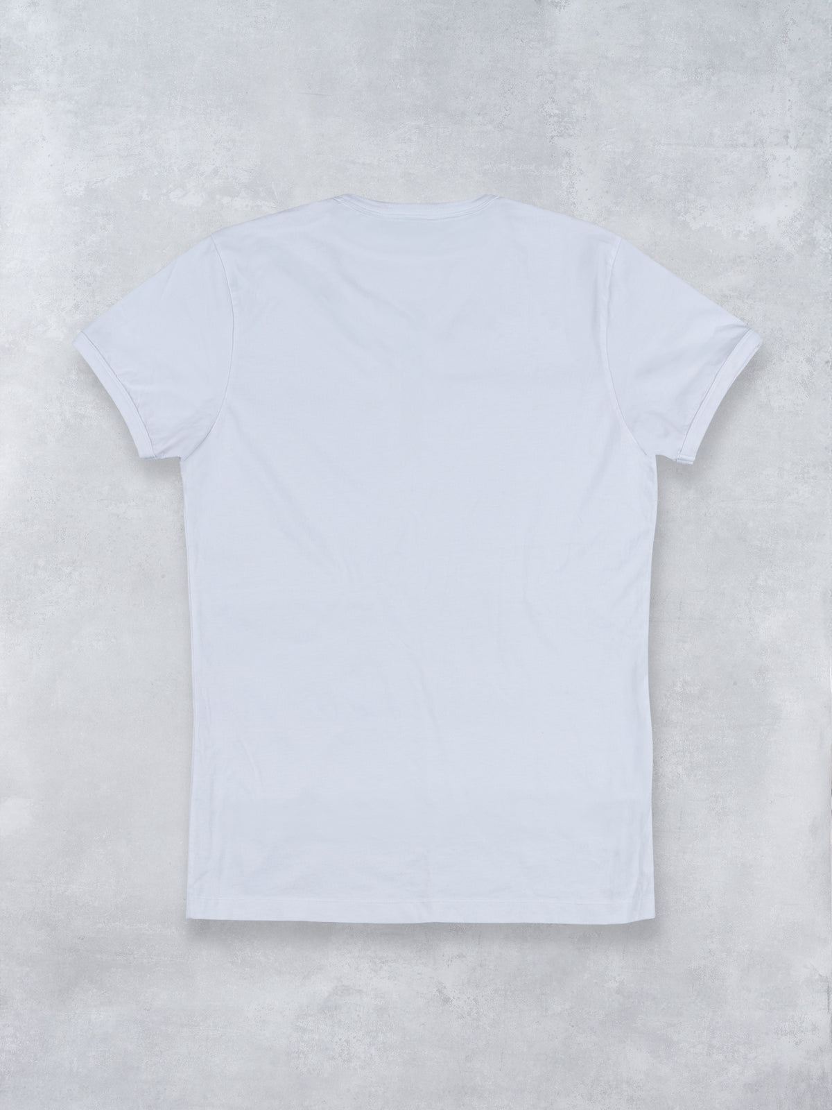 V NECK TEE WHITE