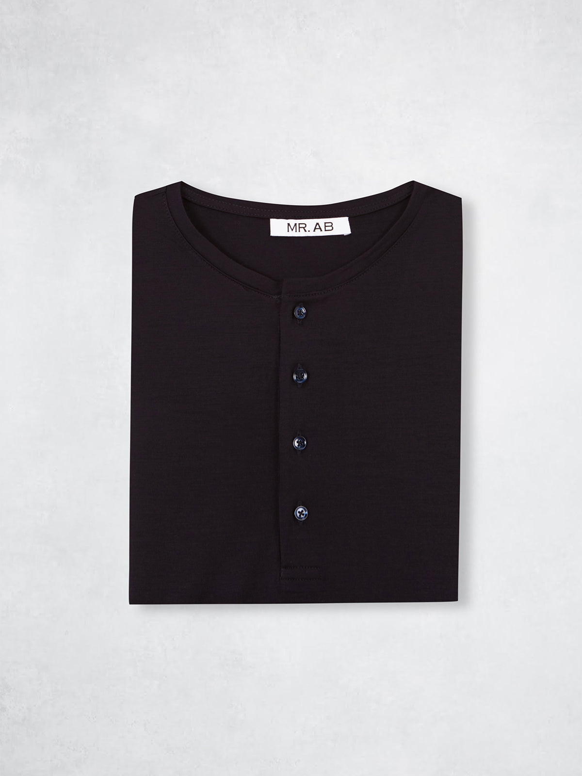 WOOL HENLEY TEE LS