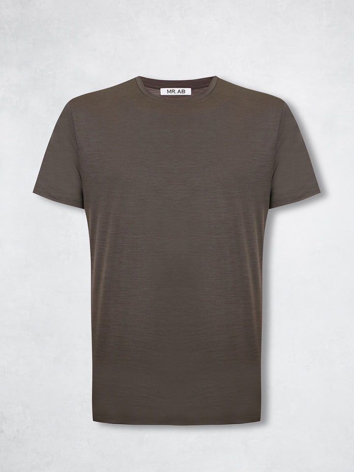 WOOL TEE KHAKI