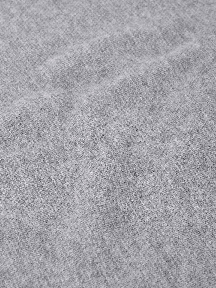 WOOL TRICOT POLO GREY