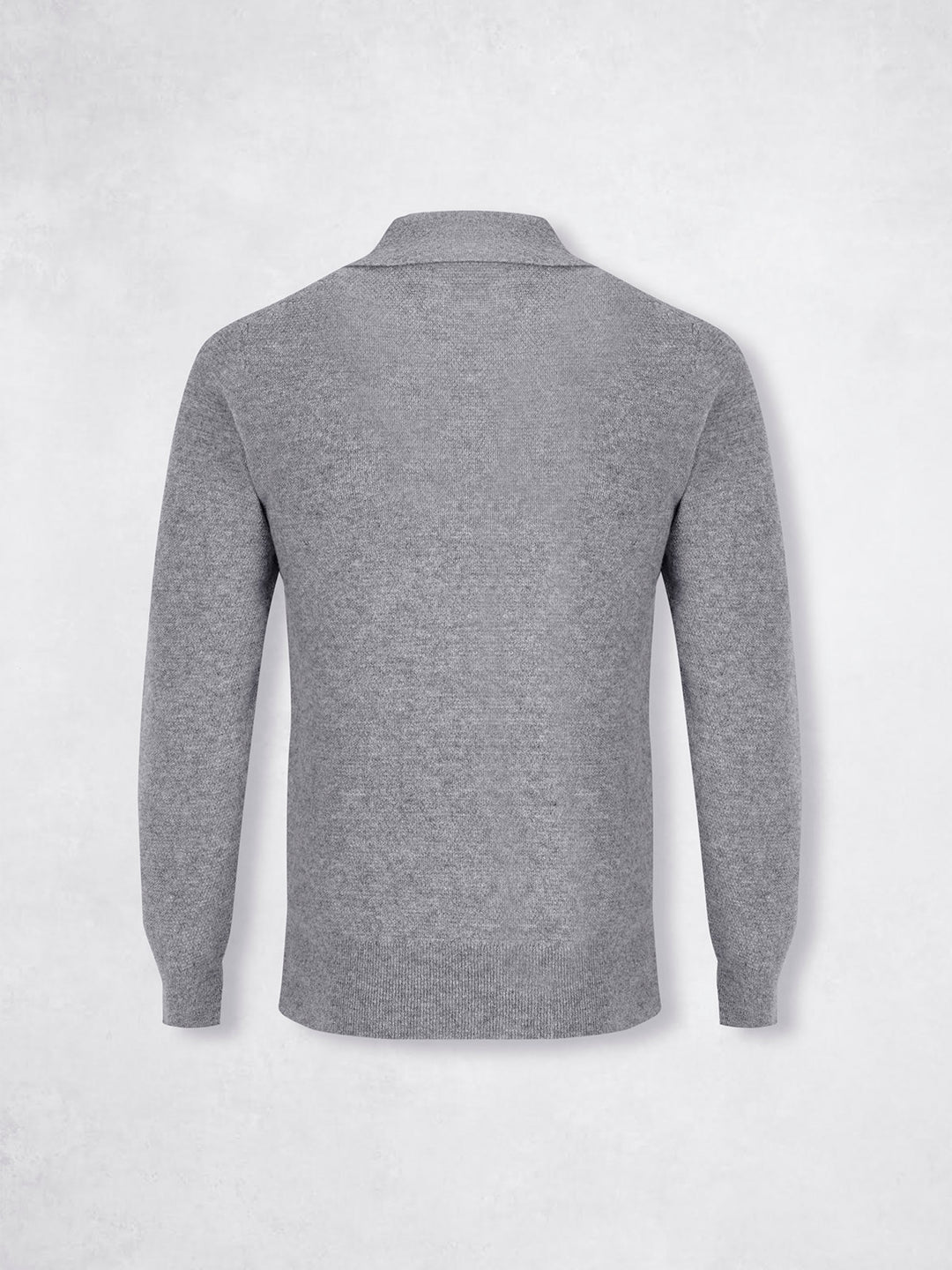 WOOL TRICOT POLO GREY