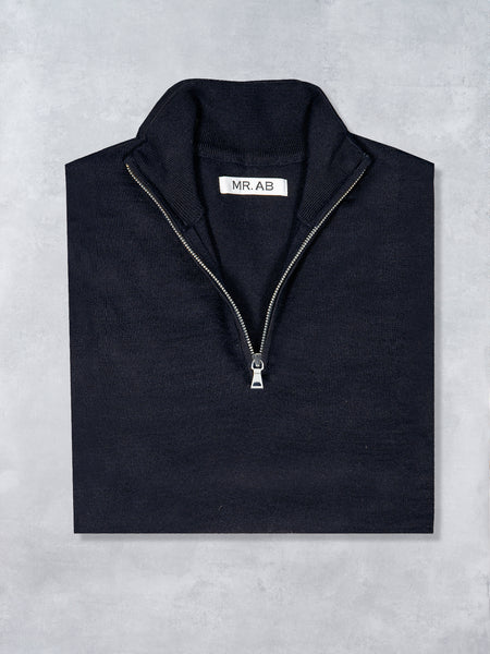 ZIPPER CASHMERE NAVY