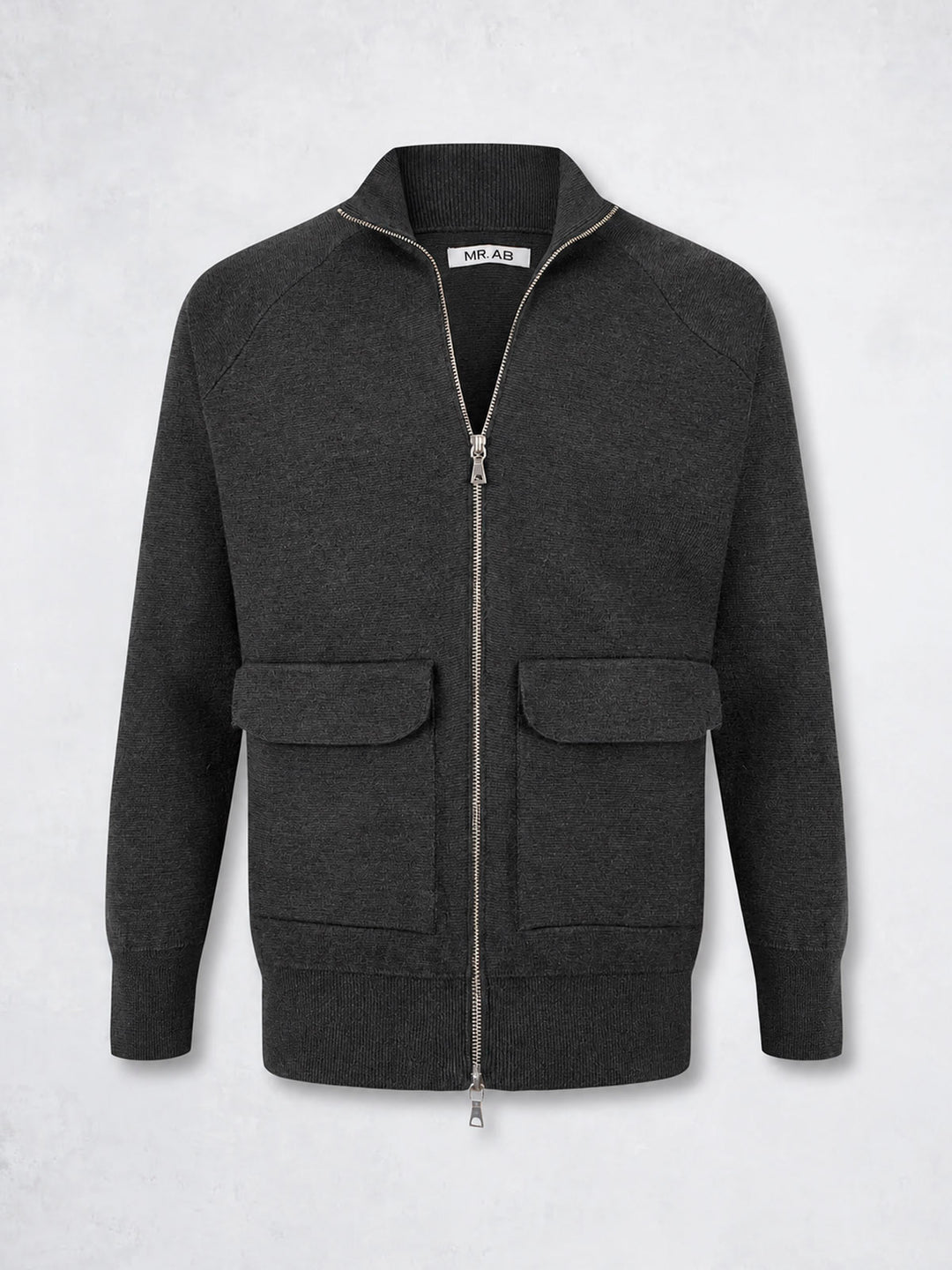 ZIPPER POCKET JACKET GREY