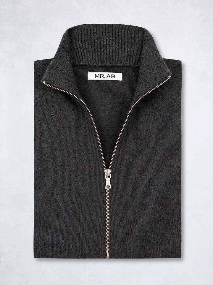 ZIPPER POCKET JACKET GREY
