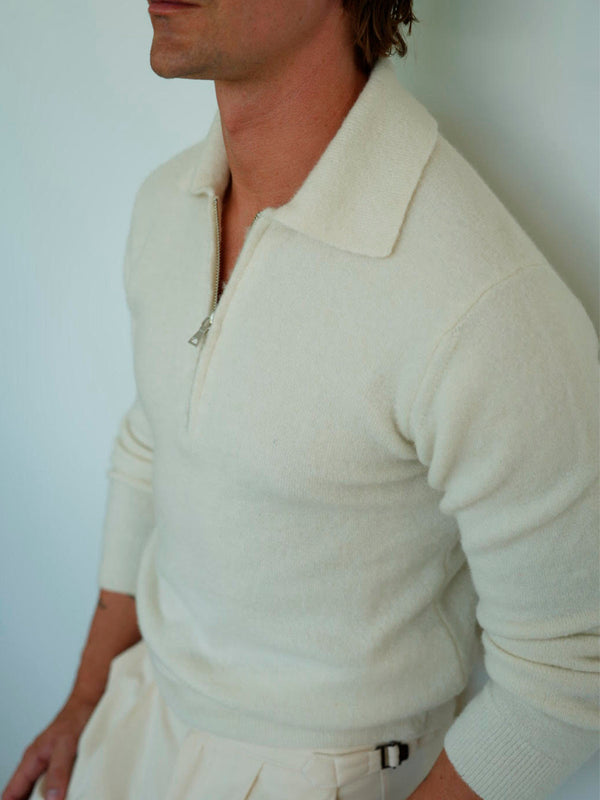 ZIPPER BOUCLÉ CRU