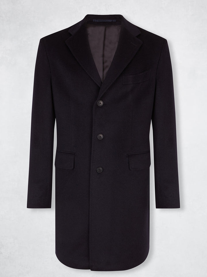 CASHMERE DB COAT NAVY
