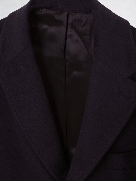 CASHMERE DB COAT NAVY