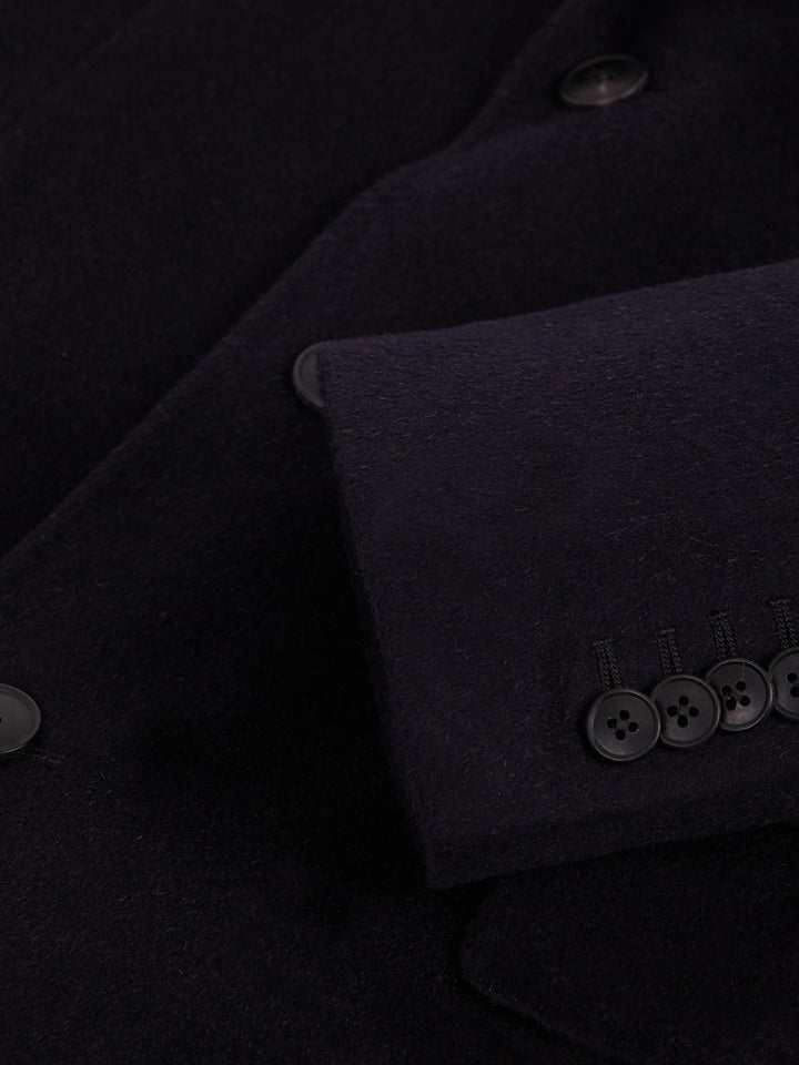 CASHMERE DB COAT NAVY