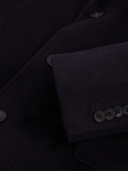 CASHMERE DB COAT NAVY