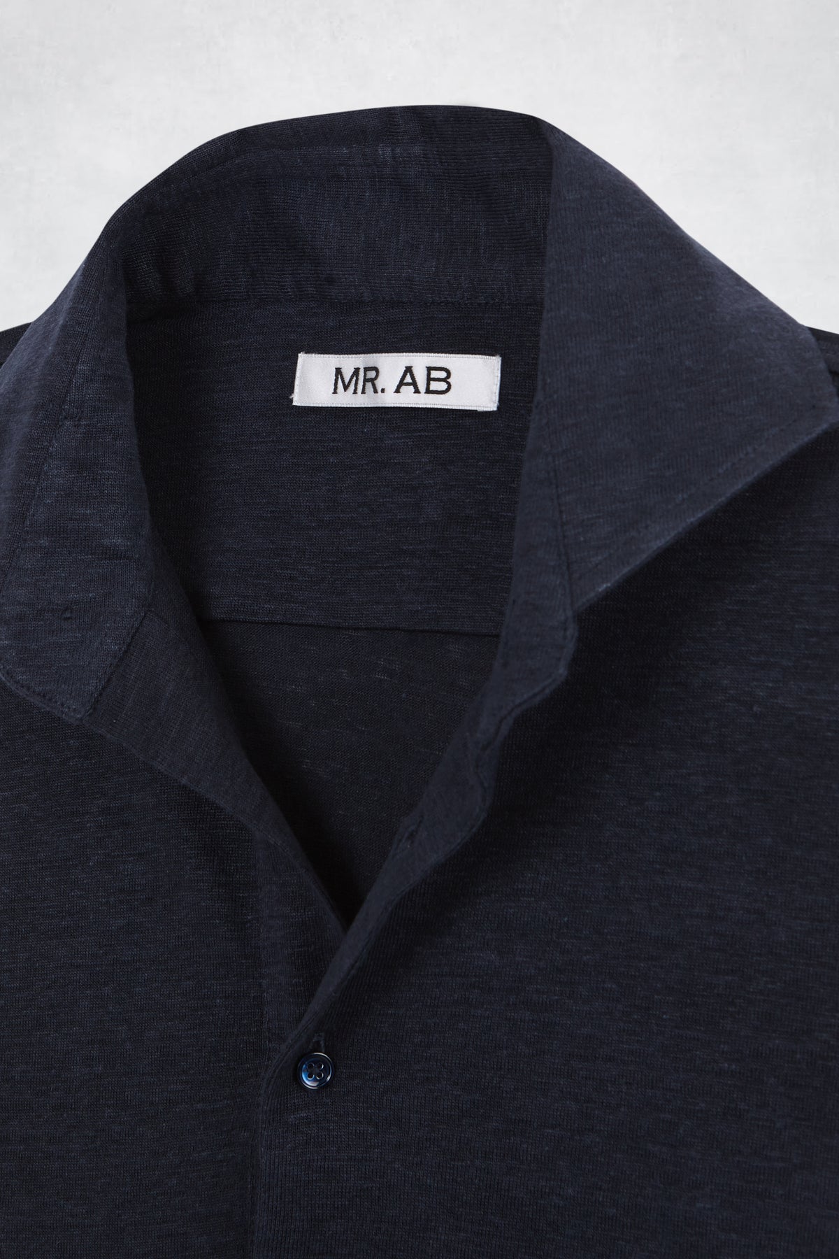 LINEN POLO SS NAVY